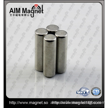 Cylinder ndfeb magnet with nickel coating